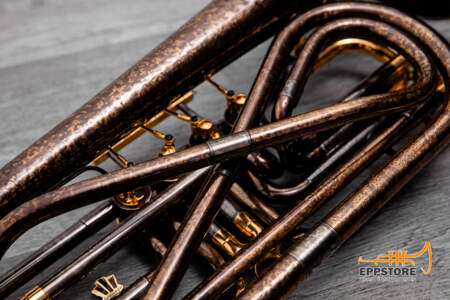 BRASSEGO Basstrompete Bb - X-Art Vintage mit vergoldeten Einzelteilen