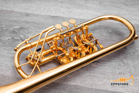 OBERRAUCH C Trompete - MILANO, vergoldet, Doppeltrigger